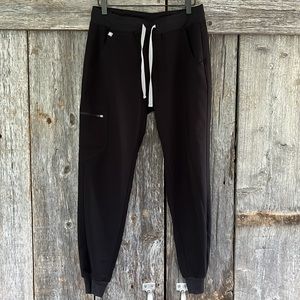 Figs Black Scrubs Jogger Pants
